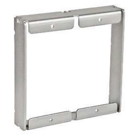 metal double gang box extender|3 4 electrical box extender.